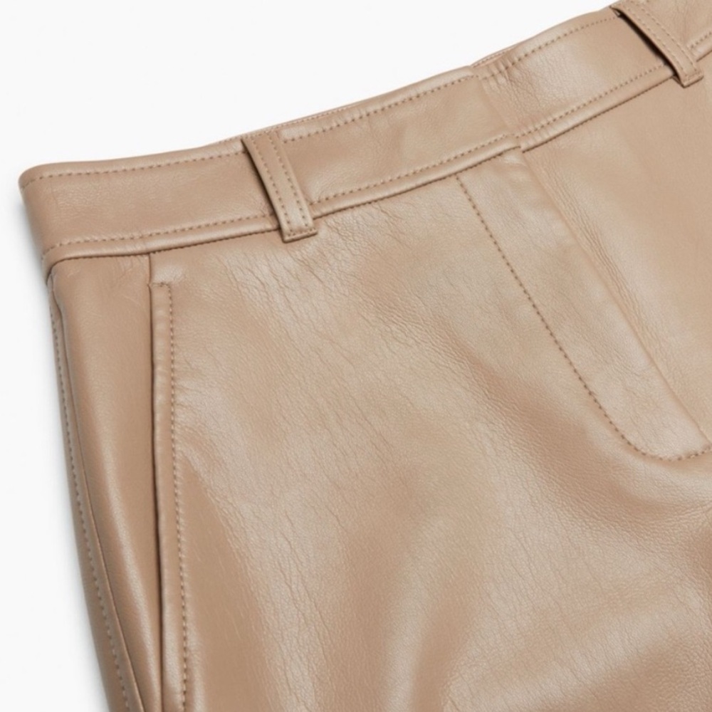 Aritzia Babaton Faux Leather Straight Pant - Picture 4 of 9